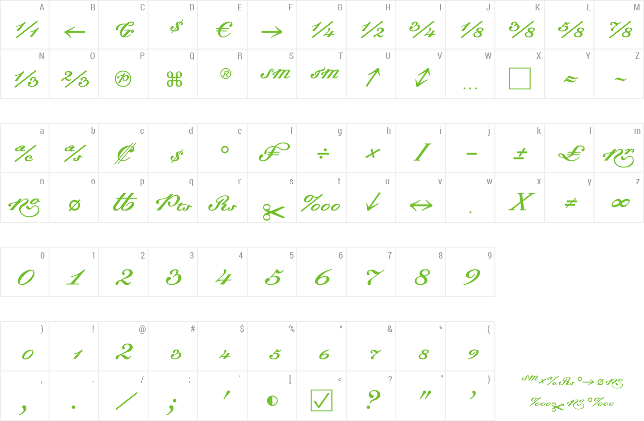 Font Dalliance preview